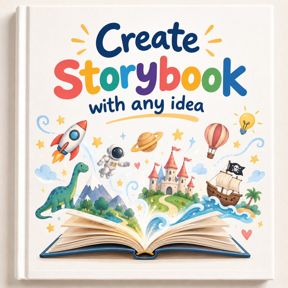 Create your own story - whatever your child loves