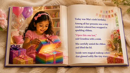 The Girl and Magical Makeup Box