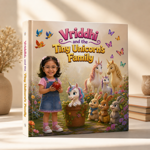 The girl and the Tiny Unicorn's Family